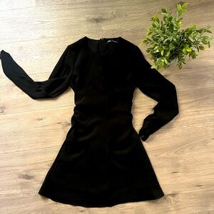 Elegant Black Long Sleeve Dress